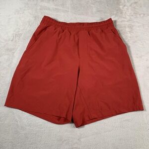 Lululemon Pace Breaker Shorts Mens Small Red Lined Drawstring Athletic Running